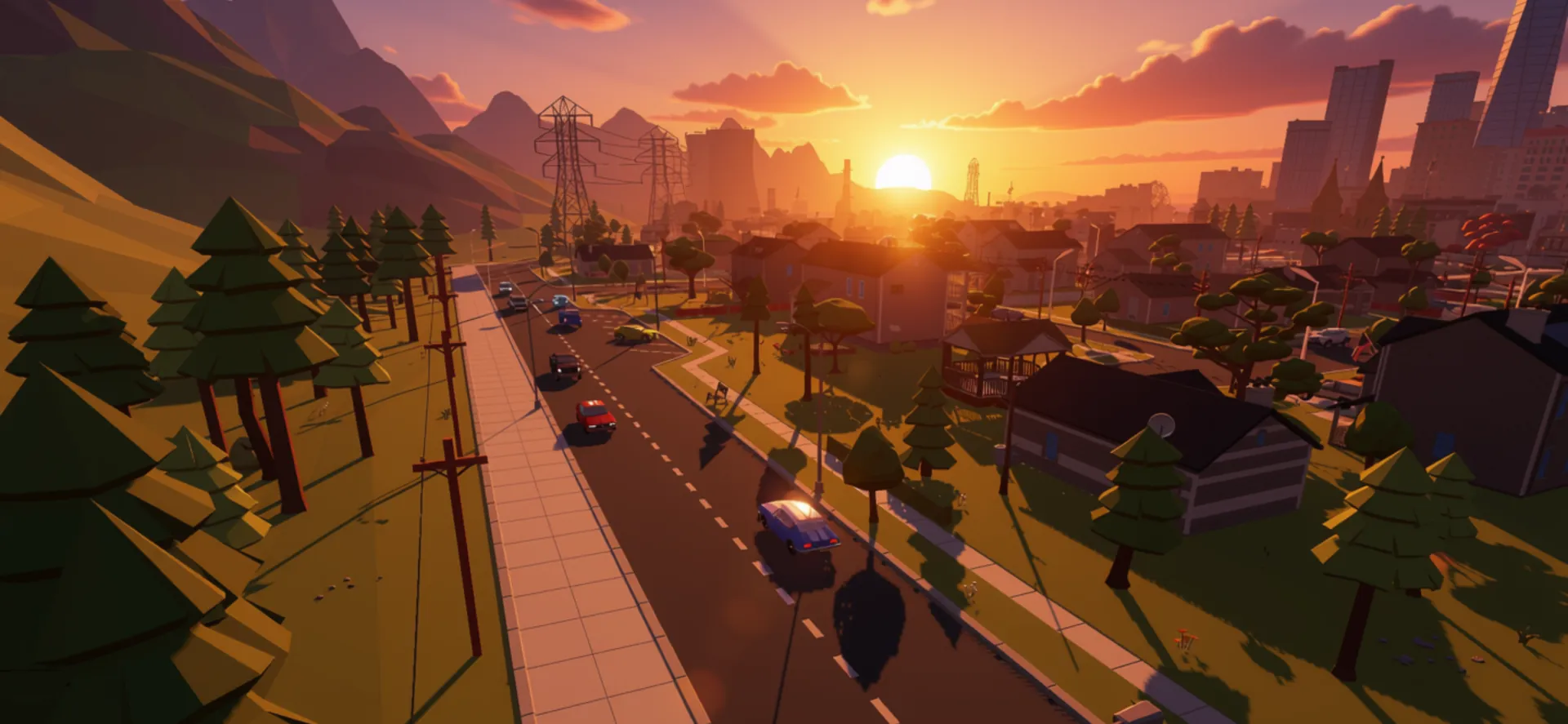 Street Capital: the city at sunset
